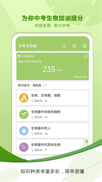 中考生物通图1
